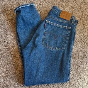 Levi's Straight Fit Denim Jeans - Classic Blue